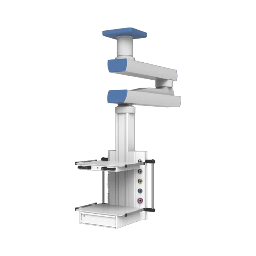 Потолочная медицинская консоль CADUCEUS C2E-V двухплечевая вертикальная
