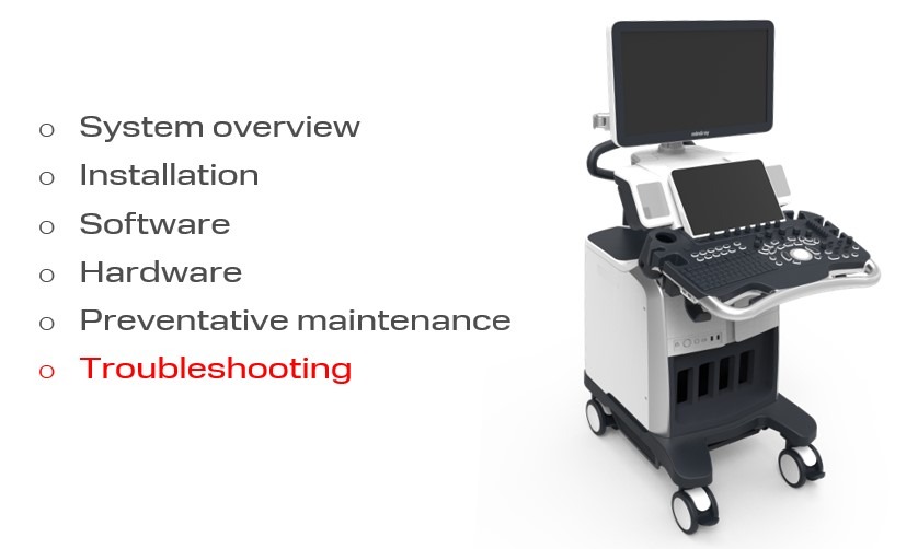 Типичные поломки УЗИ аппарата Mindray DC-80 и их решения. Troubleshooting