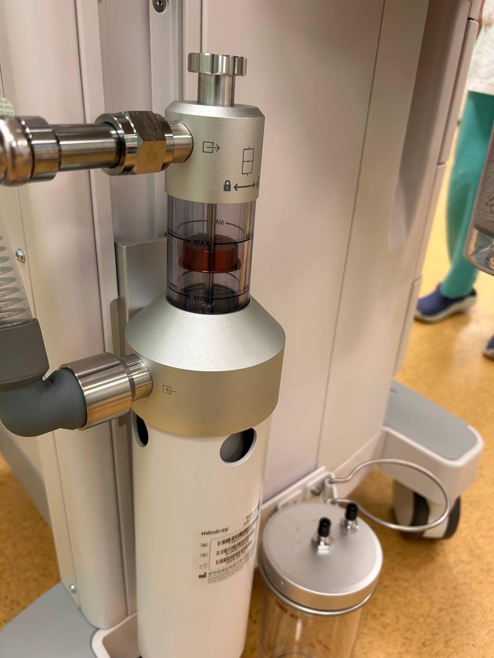 Подключение системы удаления анестетика (AGSS) на 10 аппаратах Mindray WATO EX-35